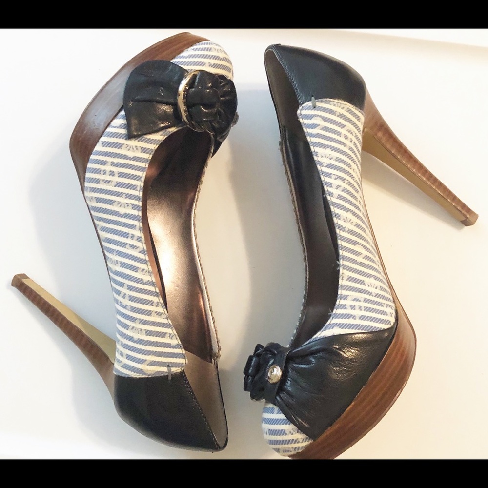 Guess Nautical platform pumps sz7.5